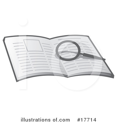Royalty-Free (RF) Magnifying Glass Clipart Illustration by Leo Blanchette - Stock Sample #17714