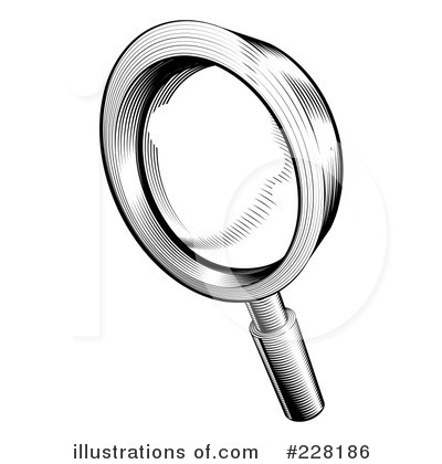 Royalty-Free (RF) Magnifying Glass Clipart Illustration by AtStockIllustration - Stock Sample #228186