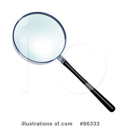 Royalty-Free (RF) Magnifying Glass Clipart Illustration by Mopic - Stock Sample #86333