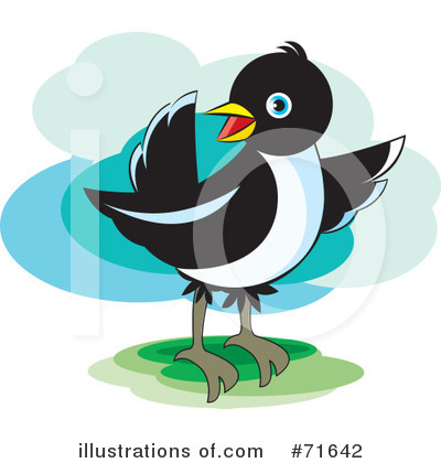 Royalty-Free (RF) Magpie Clipart Illustration by Lal Perera - Stock Sample #71642
