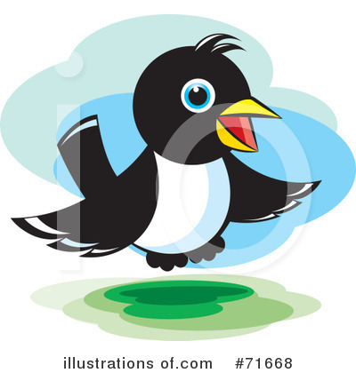 Royalty-Free (RF) Magpie Clipart Illustration by Lal Perera - Stock Sample #71668