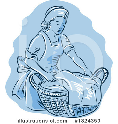 Royalty-Free (RF) Maid Clipart Illustration by patrimonio - Stock Sample #1324359