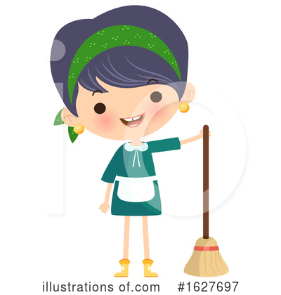 Royalty-Free (RF) Maid Clipart Illustration by Melisende Vector - Stock Sample #1627697