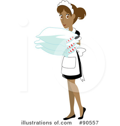 Royalty-Free (RF) Maid Clipart Illustration by Rosie Piter - Stock Sample #90557