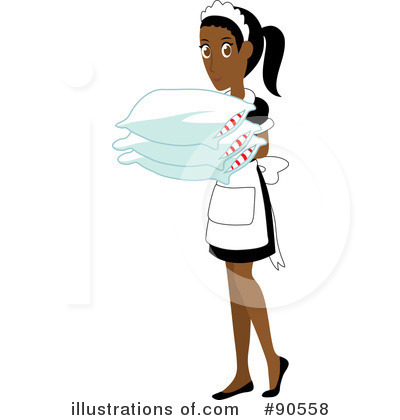 Royalty-Free (RF) Maid Clipart Illustration by Rosie Piter - Stock Sample #90558