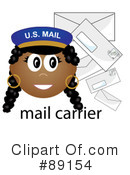 Mail Carrier Clipart #89154 by Pams Clipart