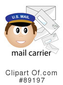 Mail Carrier Clipart #89197 by Pams Clipart