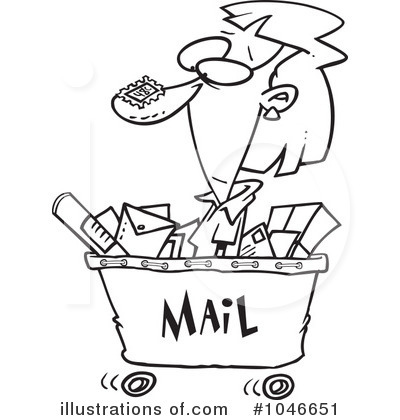 Postal Worker Clipart #1046651 by toonaday
