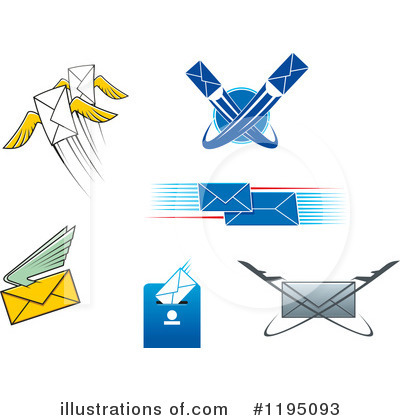 Royalty-Free (RF) Mail Clipart Illustration by Vector Tradition SM - Stock Sample #1195093