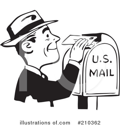 Royalty-Free (RF) Mail Clipart Illustration by BestVector - Stock Sample #210362