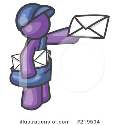 Royalty-Free (RF) Mail Clipart Illustration by Leo Blanchette - Stock Sample #219594