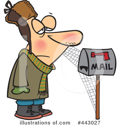 Royalty-Free (RF) Mail Clipart Illustration by toonaday - Stock Sample #443027