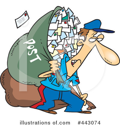 Royalty-Free (RF) Mail Clipart Illustration by toonaday - Stock Sample #443074