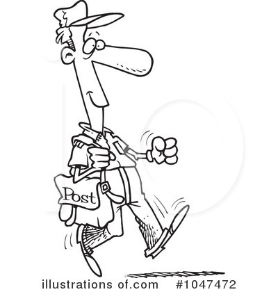 Postal Worker Clipart #1047472 by toonaday
