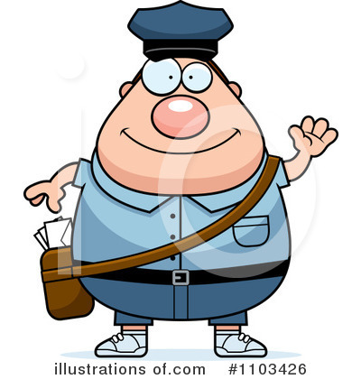 Royalty-Free (RF) Mail Man Clipart Illustration by Cory Thoman - Stock Sample #1103426