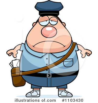 Royalty-Free (RF) Mail Man Clipart Illustration by Cory Thoman - Stock Sample #1103430