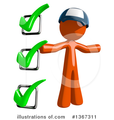Royalty-Free (RF) Mail Man Clipart Illustration by Leo Blanchette - Stock Sample #1367311