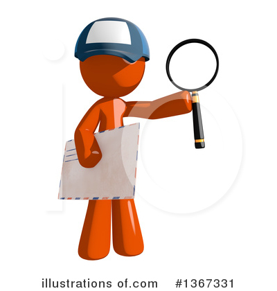 Royalty-Free (RF) Mail Man Clipart Illustration by Leo Blanchette - Stock Sample #1367331
