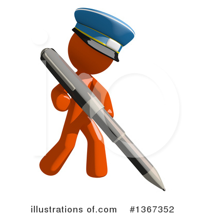 Mail Man Clipart #1367352 by Leo Blanchette