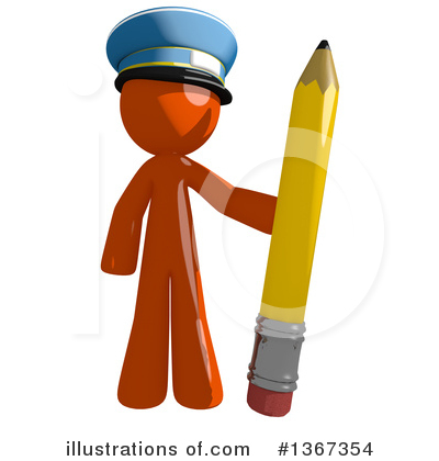 Mail Man Clipart #1367354 by Leo Blanchette