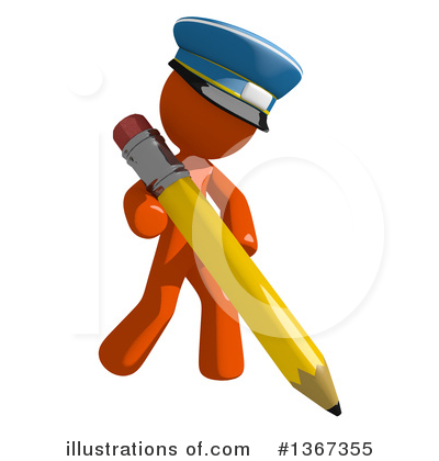 Royalty-Free (RF) Mail Man Clipart Illustration by Leo Blanchette - Stock Sample #1367355