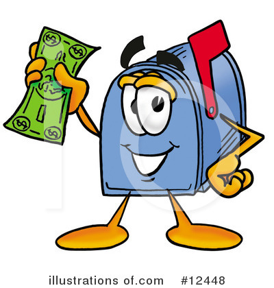 Royalty-Free (RF) Mailbox Character Clipart Illustration by Mascot Junction - Stock Sample #12448
