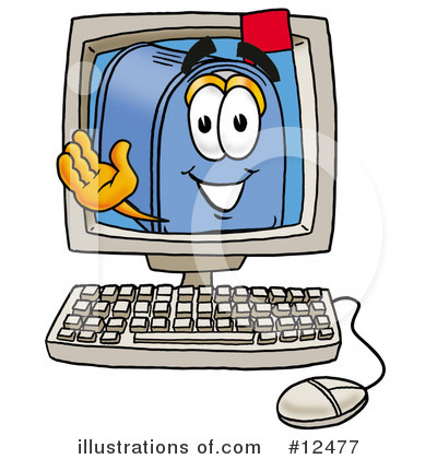 Royalty-Free (RF) Mailbox Character Clipart Illustration by Mascot Junction - Stock Sample #12477
