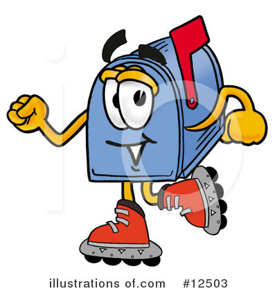 Mailbox Character Clipart #12503 by Mascot Junction