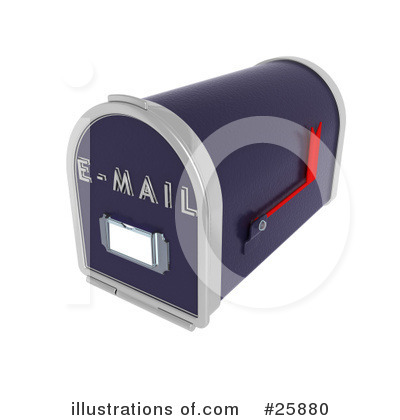 Royalty-Free (RF) Mailbox Clipart Illustration by KJ Pargeter - Stock Sample #25880