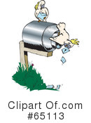 Mailbox Clipart #65113 by Dennis Holmes Designs