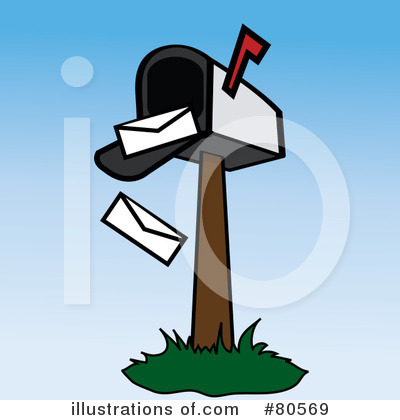 Royalty-Free (RF) Mailbox Clipart Illustration by Pams Clipart - Stock Sample #80569