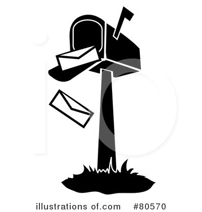 Royalty-Free (RF) Mailbox Clipart Illustration by Pams Clipart - Stock Sample #80570
