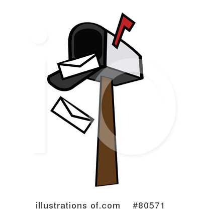 Royalty-Free (RF) Mailbox Clipart Illustration by Pams Clipart - Stock Sample #80571
