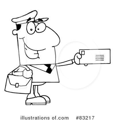Mail Man Clipart #83217 by Hit Toon