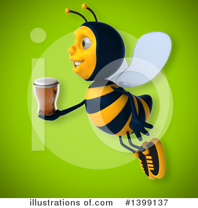 Royalty-Free (RF) Male Bee Clipart Illustration by Julos - Stock Sample #1399137