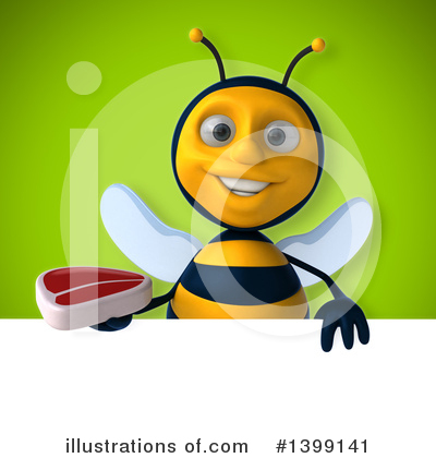 Royalty-Free (RF) Male Bee Clipart Illustration by Julos - Stock Sample #1399141