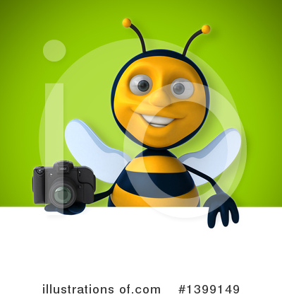 Royalty-Free (RF) Male Bee Clipart Illustration by Julos - Stock Sample #1399149