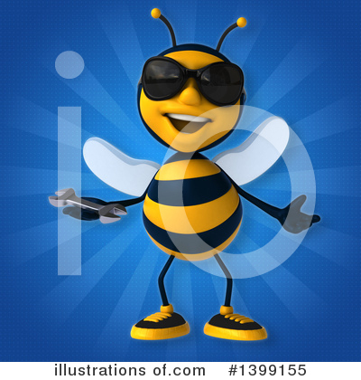 Royalty-Free (RF) Male Bee Clipart Illustration by Julos - Stock Sample #1399155