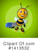 Male Bee Clipart #1413532 by Julos