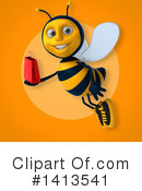 Male Bee Clipart #1413541 by Julos