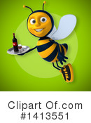 Male Bee Clipart #1413551 by Julos