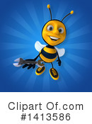 Male Bee Clipart #1413586 by Julos