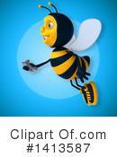 Male Bee Clipart #1413587 by Julos
