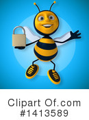 Male Bee Clipart #1413589 by Julos