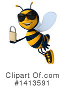 Male Bee Clipart #1413591 by Julos