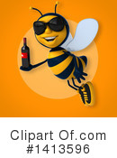 Male Bee Clipart #1413596 by Julos
