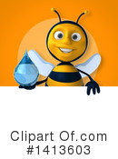 Male Bee Clipart #1413603 by Julos
