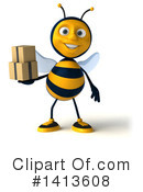 Male Bee Clipart #1413608 by Julos