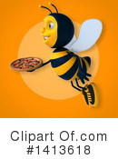 Male Bee Clipart #1413618 by Julos
