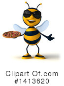 Male Bee Clipart #1413620 by Julos